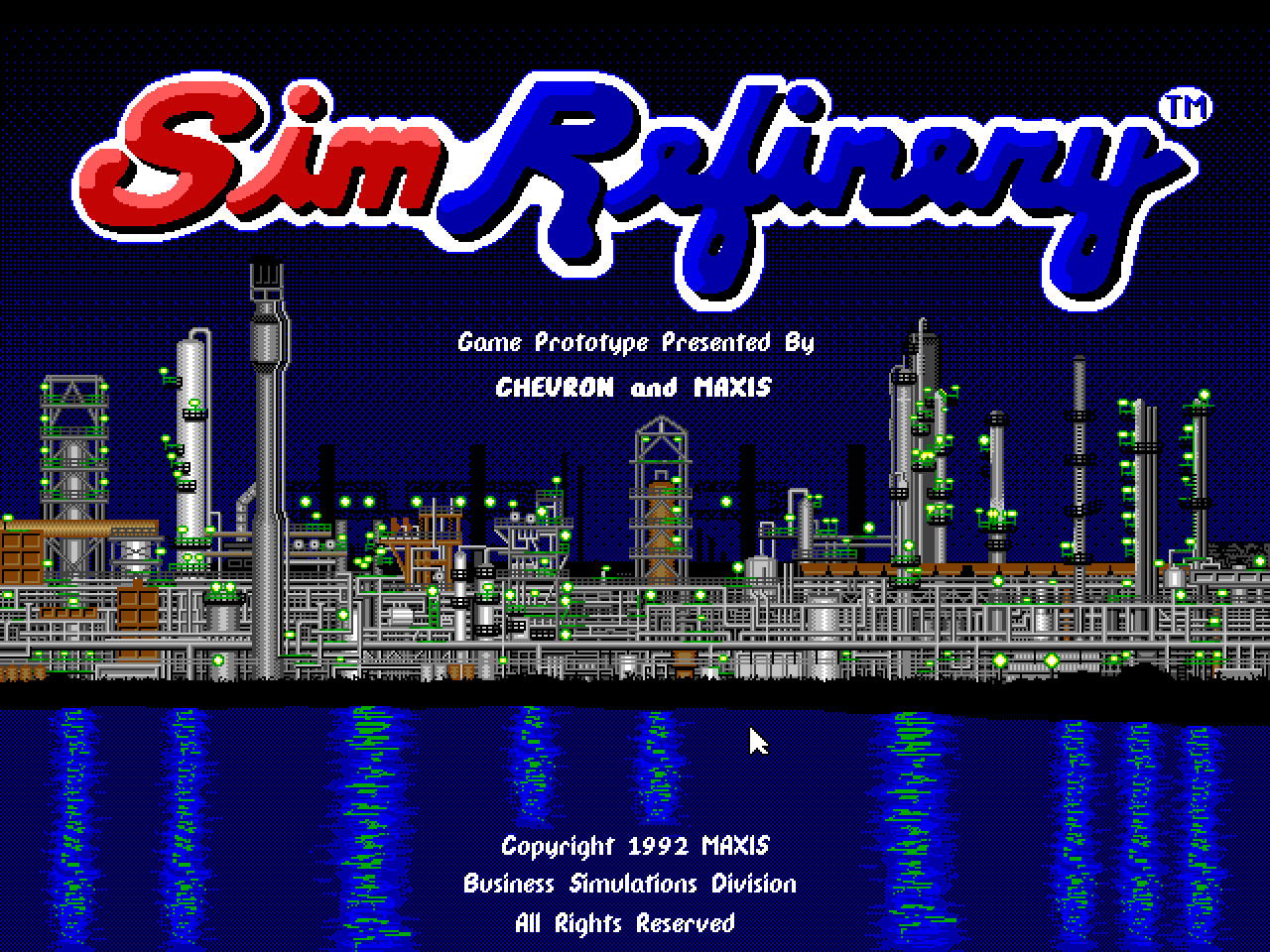 Sim Refinery splash screen