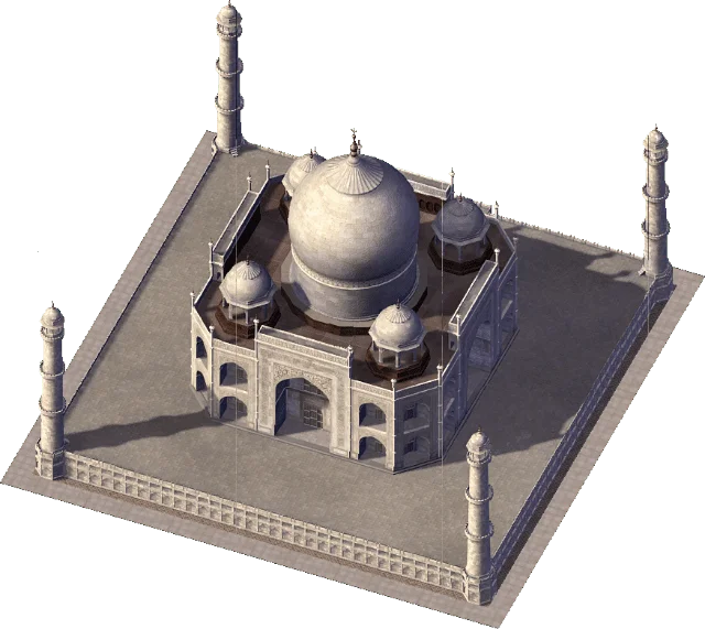 The Taj Mahal asset from Simcity 4
